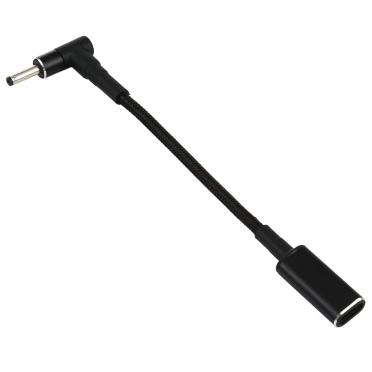 PD 100W 18,5-20V 3,0 x 1,0mm Winkel zu USB-C / Typ-C Adapter Nylon geflochtenes Kabel, 3,0 x 1,0mm