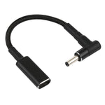 PD 100W 18,5-20V 4,0 x 1,35mm Winkel zu USB-C / Typ-C Adapter Nylon geflochtenes Kabel, 4,0 x 1,35mm