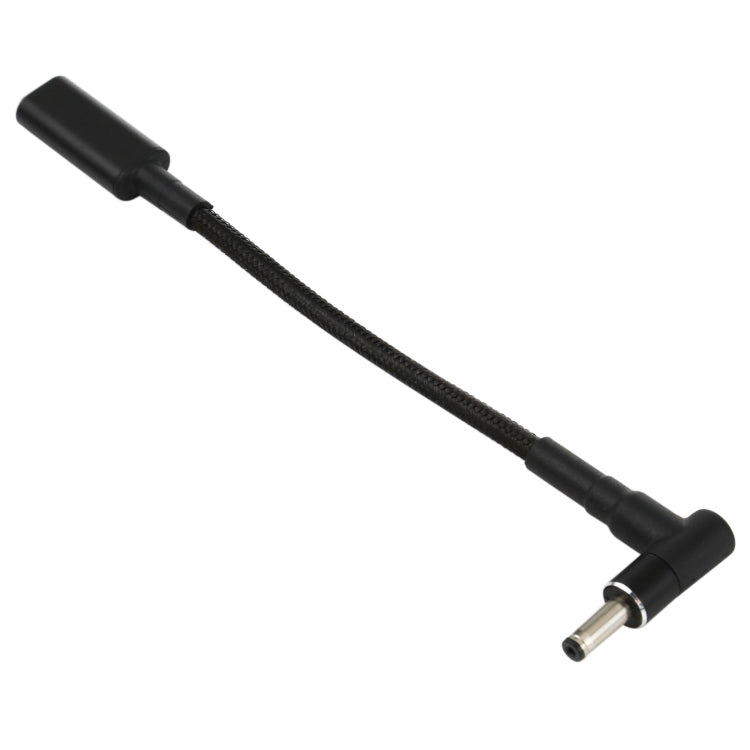PD 100W 18,5-20V 4,0 x 1,35mm Winkel zu USB-C / Typ-C Adapter Nylon geflochtenes Kabel, 4,0 x 1,35mm