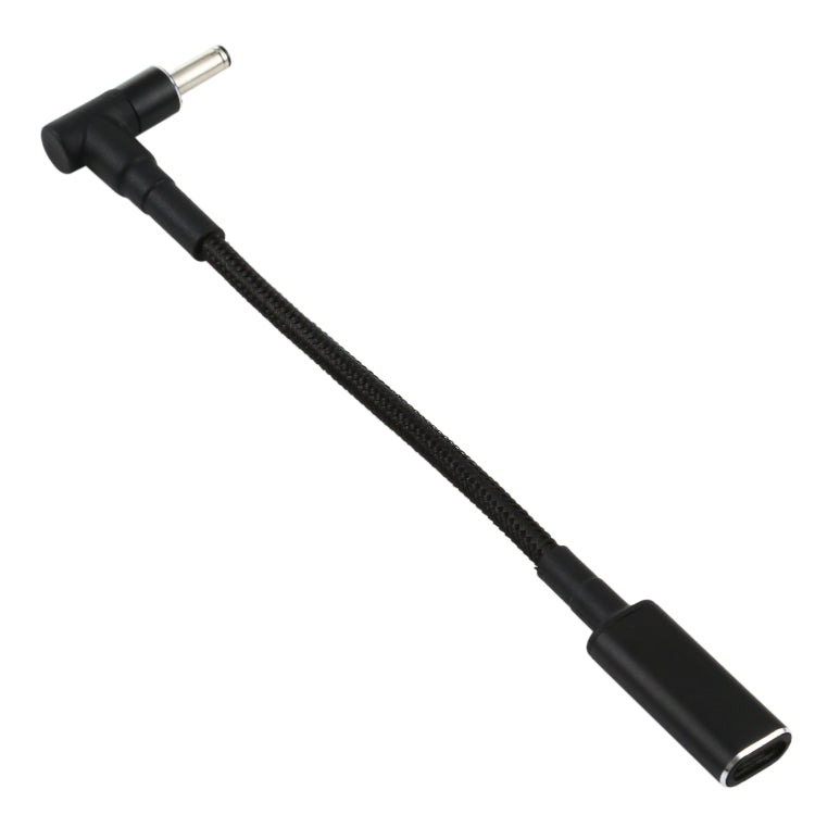 PD 100W 18,5-20V 4,0 x 1,35mm Winkel zu USB-C / Typ-C Adapter Nylon geflochtenes Kabel, 4,0 x 1,35mm