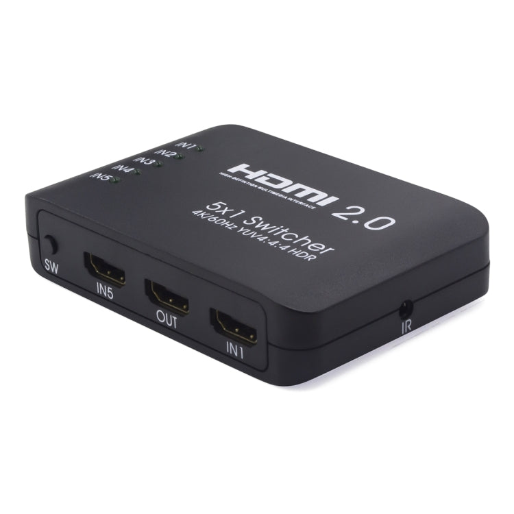 AYS-51V20 HDMI 2.0 5x1 4K Ultra HD Umschalter Splitter, 5x1 4K