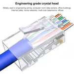 10 Stück Cat6e Ungeschirmter Pass-Through RJ45 Stecker Modularer Stecker, Cat6e Ungeschirmt Pass
