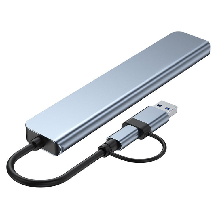 BYL-2218TU 8 in 1 USB + USB-C / Typ-C zu USB Multifunktionale Dockingstation HUB Adapter, BYL-2218TU