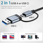 BYL-2218TU 8 in 1 USB + USB-C / Typ-C zu USB Multifunktionale Dockingstation HUB Adapter, BYL-2218TU