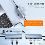 BYL-2203 6-in-1 USB-C / Type-C zu USB Multifunktionale Dockingstation HUB Adapter, BYL-2203