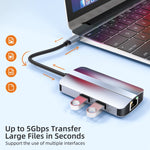 BYL-2203 6-in-1 USB-C / Type-C zu USB Multifunktionale Dockingstation HUB Adapter, BYL-2203
