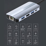 BYL-2206 9-in-1 USB-C / Type-C zu USB Multifunktionale Dockingstation HUB Adapter, BYL-2206