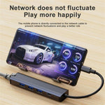 BYL-2302 5-in-1 USB-C / Type-C zu USB Multifunktionale Dockingstation HUB Adapter mit 1000M Netzwerkanschluss, BYL-2302