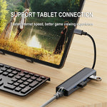 BYL-2302 5-in-1 USB-C / Type-C zu USB Multifunktionale Dockingstation HUB Adapter mit 1000M Netzwerkanschluss, BYL-2302
