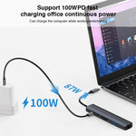 BYL-2303 7-in-1 USB-C / Type-C zu USB Multifunktionale Dockingstation HUB Adapter, BYL-2303
