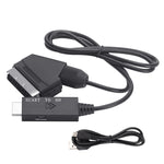 Scart-zu-HDMI-kompatibler Konverter Video-Audio-Adapterkabel, Scart zu HDMI