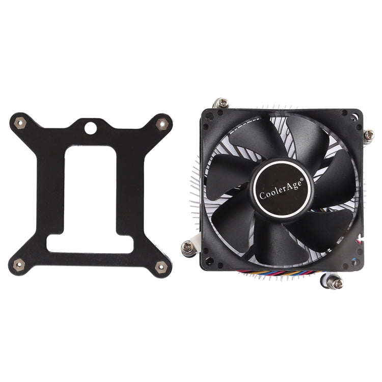 4-poliger CPU-Kühler geräuschloser Lüfter verdickter Aluminium-Kühlkörper für Intel 1155 / 1150 / 1151, Intel 1155 / 1150 / 1151