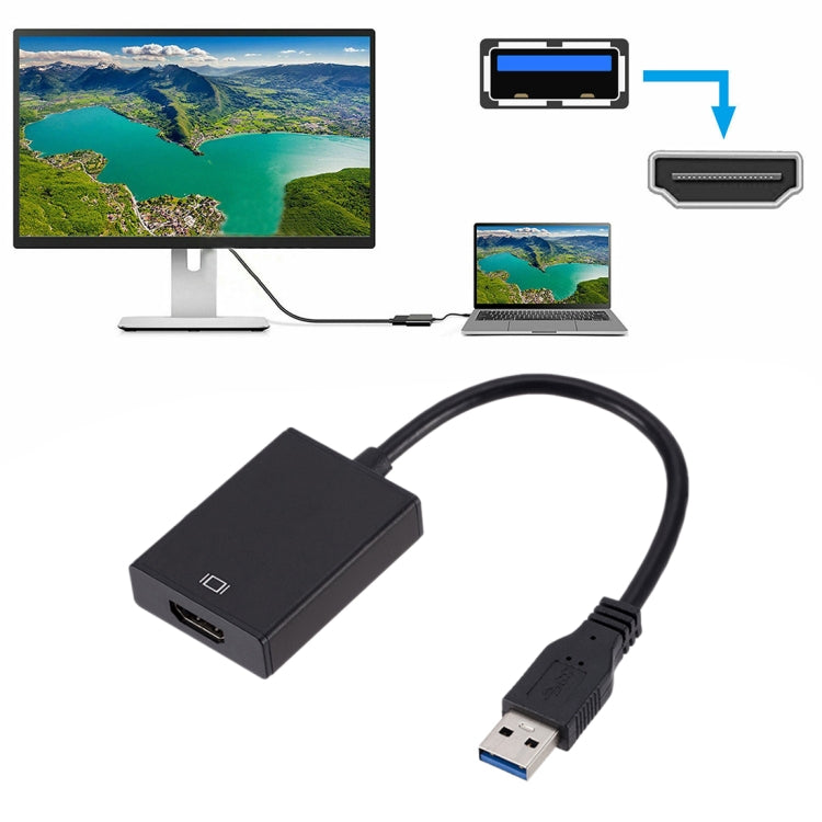 Externe Grafikkarten-Konverterkabel USB3.0 zu HDMI