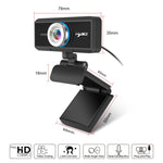 HXSJ S90 30fps 1 Megapixel 720P HD Webcam für Desktop / Laptop / Android TV, mit 8m schallabsorbierendem Mikrofon, Kabellänge: 1,5m, S90
