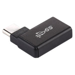Typ-C / USB-C Stecker zu USB 3.2 Buchse 90-Grad-Winkel Aluminiumlegierungsadapter, Typ-C Stecker zu USB 3.2 Buchse
