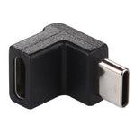 Typ-C / USB-C Stecker zu Typ-C / USB-C Buchse 90-Grad-Winkel Aluminiumlegierungsadapter, Typ-C Stecker zu Typ-C Buchse