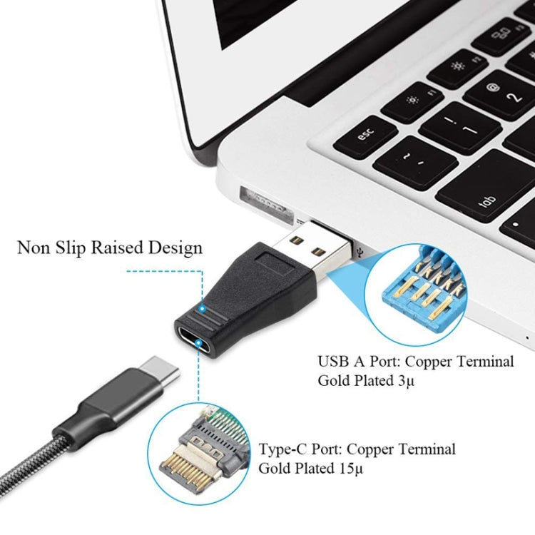 USB 3.0 Stecker zu USB-C / Typ-C 3.1 Buchse Adapter, AM zu USB Typ-C