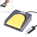 FS2016_USB PCsensor USB-Fußschalter, Fußsteuerung für Tastatur, Multimedia/Tastatur/Gamepad/Maus/Schnur/B Ultraschallbildaufnahmefunktionen, 1 Fußschalter