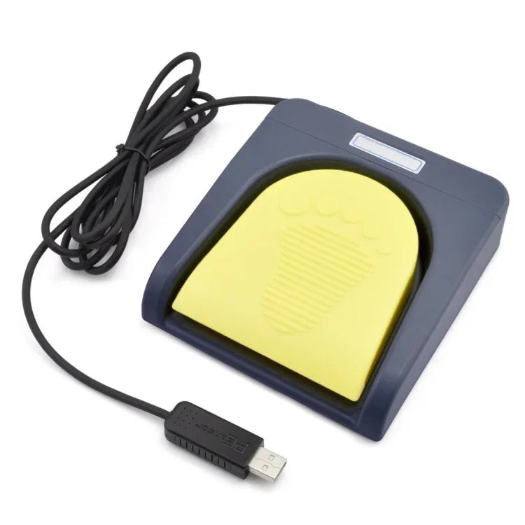 FS2016_USB PCsensor USB-Fußschalter, Fußsteuerung für Tastatur, Multimedia/Tastatur/Gamepad/Maus/Schnur/B Ultraschallbildaufnahmefunktionen, 1 Fußschalter