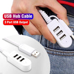30cm TPE USB A zu 3 USB Buchsen HUB Adapter