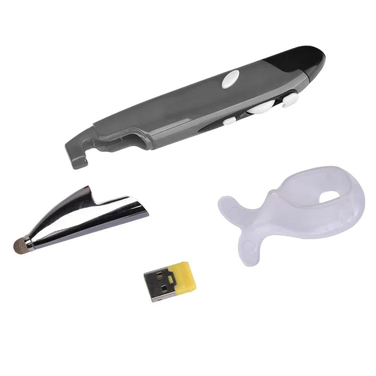 PR-06 Intelligente, kabellose optische Maus mit 4 Tasten und Stiftfunktion, Grau, Blau, Rot