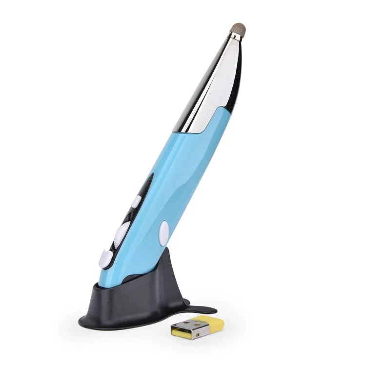 PR-06 Intelligente, kabellose optische Maus mit 4 Tasten und Stiftfunktion, Grau, Blau, Rot