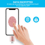 Richwell 3 in 1 128G Type-C + 8-Pin + USB 3.0 Metall Doppelabdeckung Schiebeflash mit OTG-Funktion