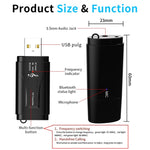 MSD128 2-in-1 USB Auto Bluetooth Freisprech FM-Transmitter mit 3,5mm AUX-Schnittstelle, MSD128