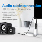 MSD128 2-in-1 USB Auto Bluetooth Freisprech FM-Transmitter mit 3,5mm AUX-Schnittstelle, MSD128