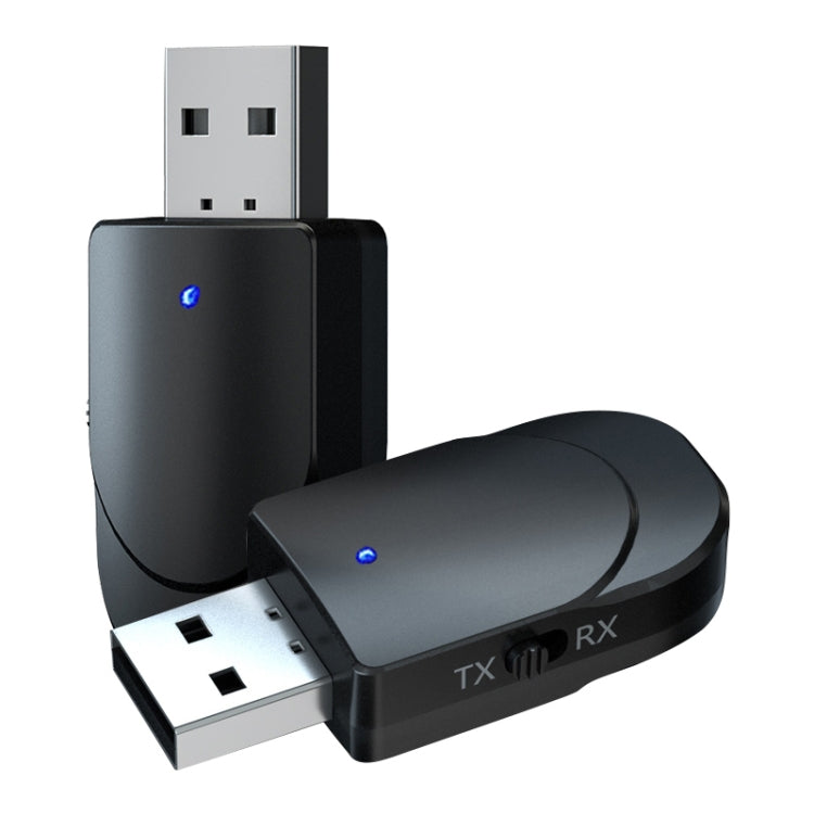 KN330 3-in-1 USB Bluetooth 5.0 Adapter Audio-Sender Empfänger mit Schalter & 3,5mm AUX-Schnittstelle, KN330