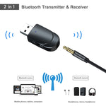 KN330 3-in-1 USB Bluetooth 5.0 Adapter Audio-Sender Empfänger mit Schalter & 3,5mm AUX-Schnittstelle, KN330
