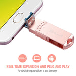 Richwell 3 in 1 32G Type-C + Micro USB + USB 3.0 Metall-Flash-Laufwerk mit OTG-Funktion