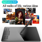 VEIKK A50 10x6 Zoll 5080 LPI Smart Touch Elektronisches Grafiktablett, mit Typ-C Schnittstelle, A50
