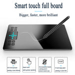 VEIKK A50 10x6 Zoll 5080 LPI Smart Touch Elektronisches Grafiktablett, mit Typ-C Schnittstelle, A50