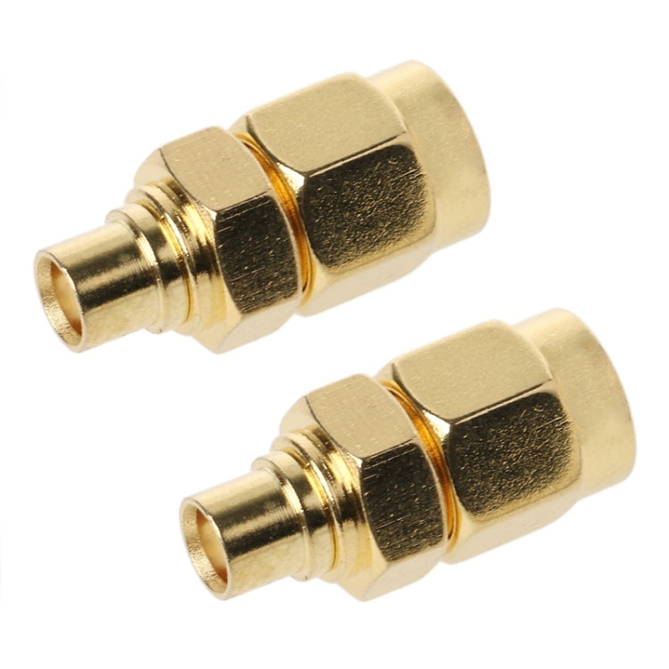 2 STK SMA Stecker zu MCX Buchse RF Koaxialverbinder, SMA Stecker zu MCX Buchse