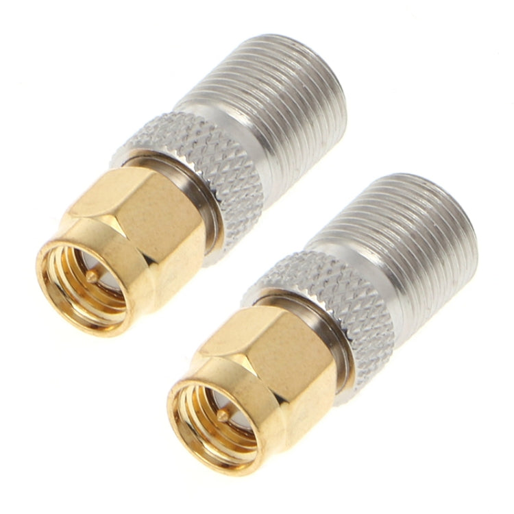 2 STK SMA Stecker zu F Buchse RF Koaxialverbinder, SMA Stecker zu F Buchse