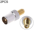 2 Stück SMA Buchse auf TV IEC Stecker RF-Steckverbinder, SMA Buchse auf IEC Stecker