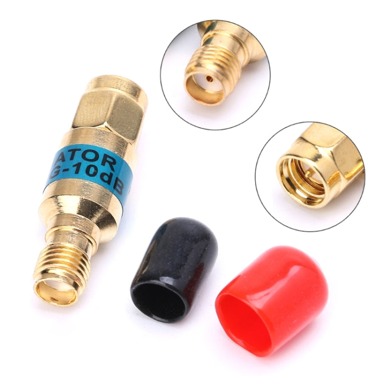 2W 10dBi SMA-JK Stecker auf Buchse DC-6.0GHz Frequenz RF Koaxial Dämpfungsglied, SMA Stecker auf Buchse (Dämpfungsglied)