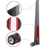 2.4G / 5G WiFi 12dBi SMA Stecker Antenne für Router Netzwerk, 12dBi SMA