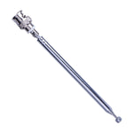Teleskopantenne mit BNC Anschluss, Maximale Länge: 45cm, FM Antenne (BNC)