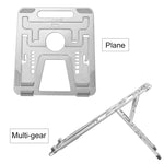 COOLCOLD U2S Tragbarer, klappbarer, hohler Doppel-Dreieck-Höhenverstellbarer Halter aus Aluminiumlegierung für Laptop, COOLCOLD U2S