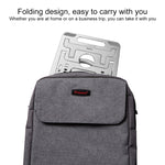 COOLCOLD U2S Tragbarer, klappbarer, hohler Doppel-Dreieck-Höhenverstellbarer Halter aus Aluminiumlegierung für Laptop, COOLCOLD U2S