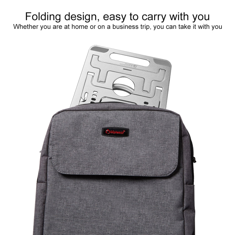COOLCOLD U2S Tragbarer, klappbarer, hohler Doppel-Dreieck-Höhenverstellbarer Halter aus Aluminiumlegierung für Laptop, COOLCOLD U2S
