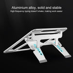 COOLCOLD U2S Tragbarer, klappbarer, hohler Doppel-Dreieck-Höhenverstellbarer Halter aus Aluminiumlegierung für Laptop, COOLCOLD U2S