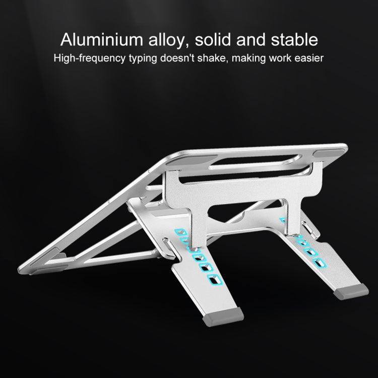 COOLCOLD U2S Tragbarer, klappbarer, hohler Doppel-Dreieck-Höhenverstellbarer Halter aus Aluminiumlegierung für Laptop, COOLCOLD U2S
