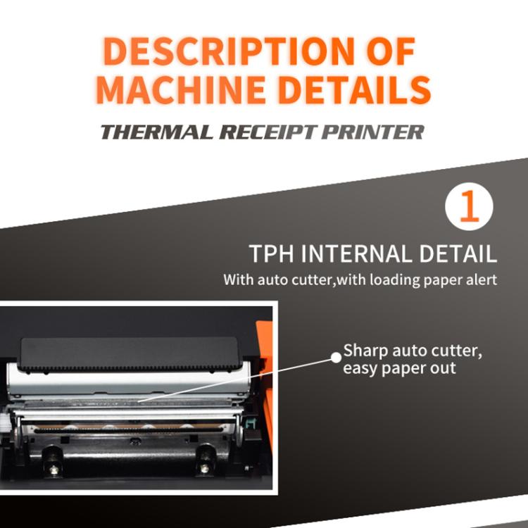 ZJ-8360 II USB- und LAN-Schnittstelle Automatischer Schneider 80mm Thermischer Belegdrucker, ZJ-8360 II USB und LAN