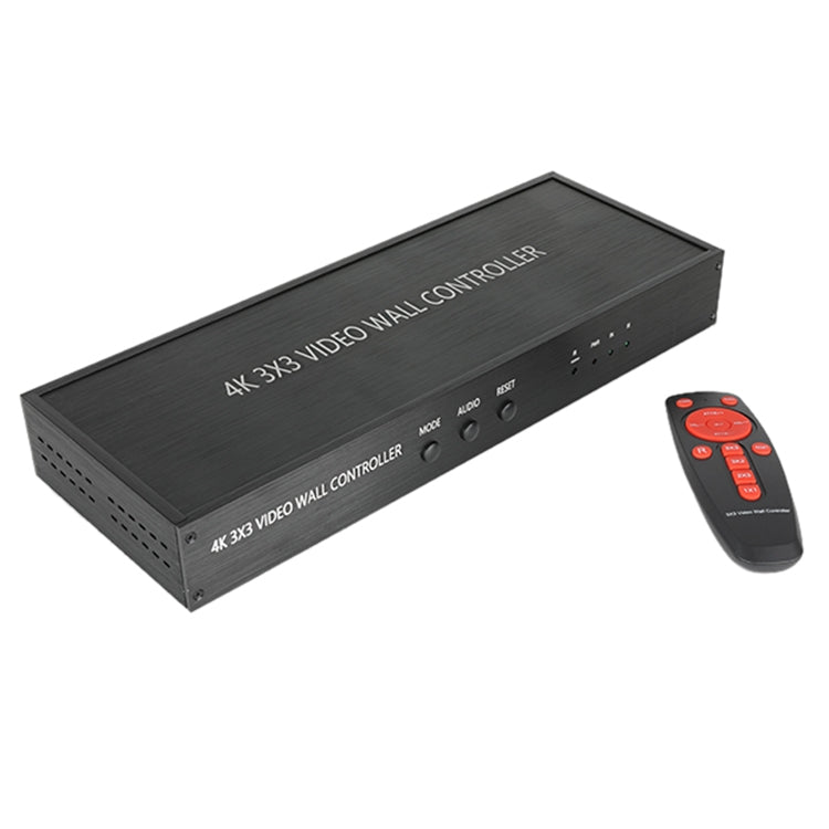 NK-BT88 4K 3X3 HDMI Video-Wand-Controller Mehrbildschirm-Verarbeitungsprozessor mit Fernbedienung, EU-Stecker, EU-Stecker