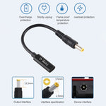 DP USB-C / Typ-C zu 5.5 x 2.5mm Stromadapter-Ladekabel, 5.5 x 2.5mm