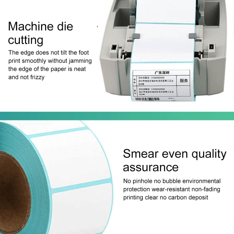 80mm x 40mm 800 Blatt Selbstklebendes Thermisches Barcode-Etikettenpapier, 80mm x 40mm 800 Blatt