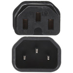 C13 zu C15 Rillen AC Stromstecker Adapter Konverter Steckdose, C13 zu C15 Rillen